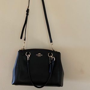 Coach Black Leather Crossbody Bag